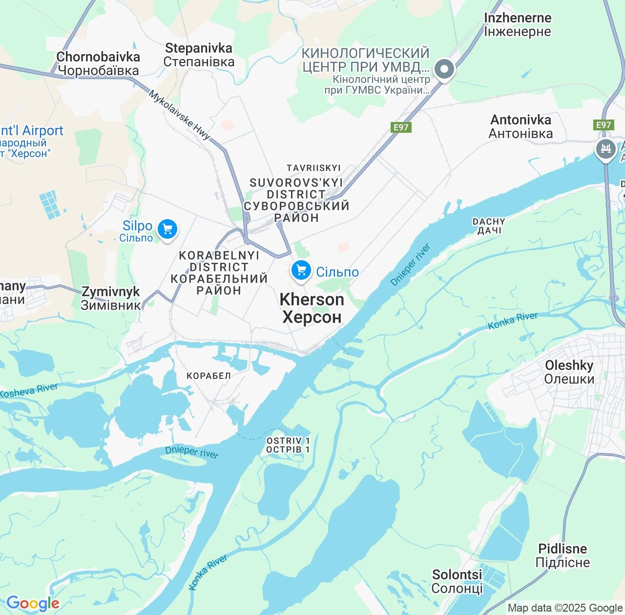 Map image for Intellectual Property Lawyers in Kherson and Ukraine IP firms at coordinates  ; .