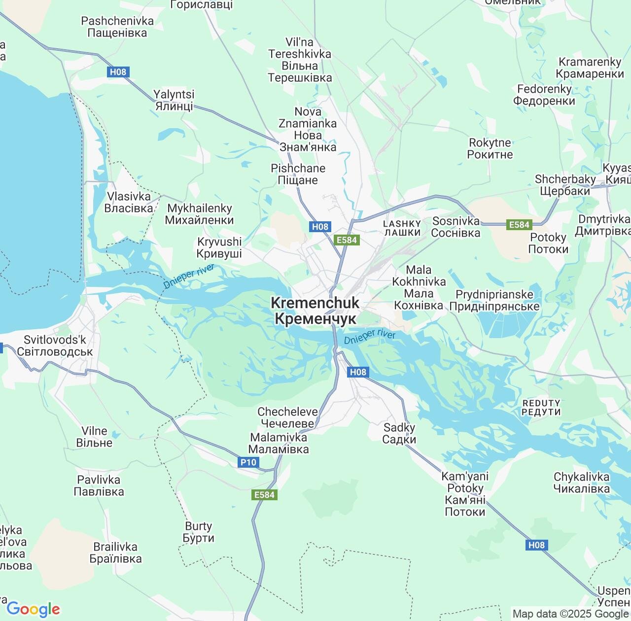 Map image for Intellectual Property Lawyers in Kremenchuk and Poltava IP firms at coordinates  ; .