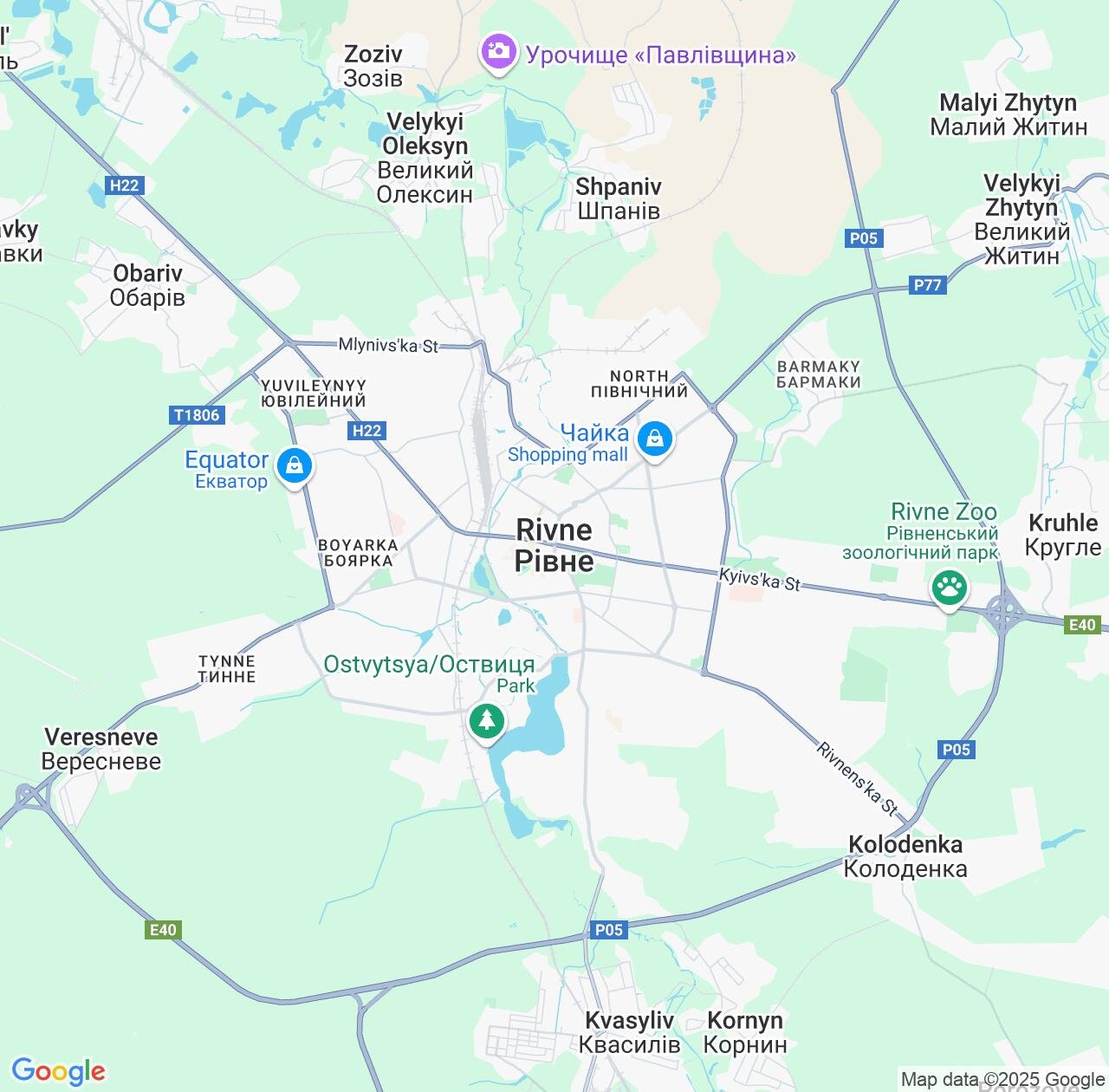 Map image for Intellectual Property Lawyers in Rivne and Ukraine IP firms at coordinates  ; .