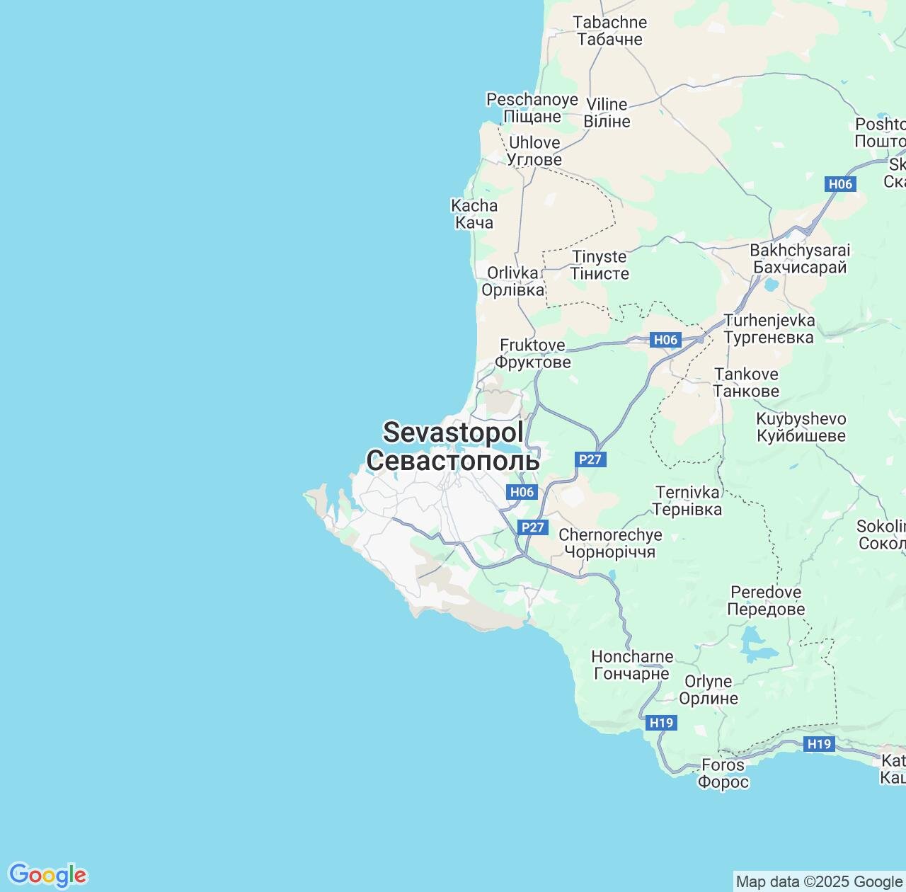 Map image for Intellectual Property Lawyers in Sevastopol City and Ukraine IP firms at coordinates  ; .
