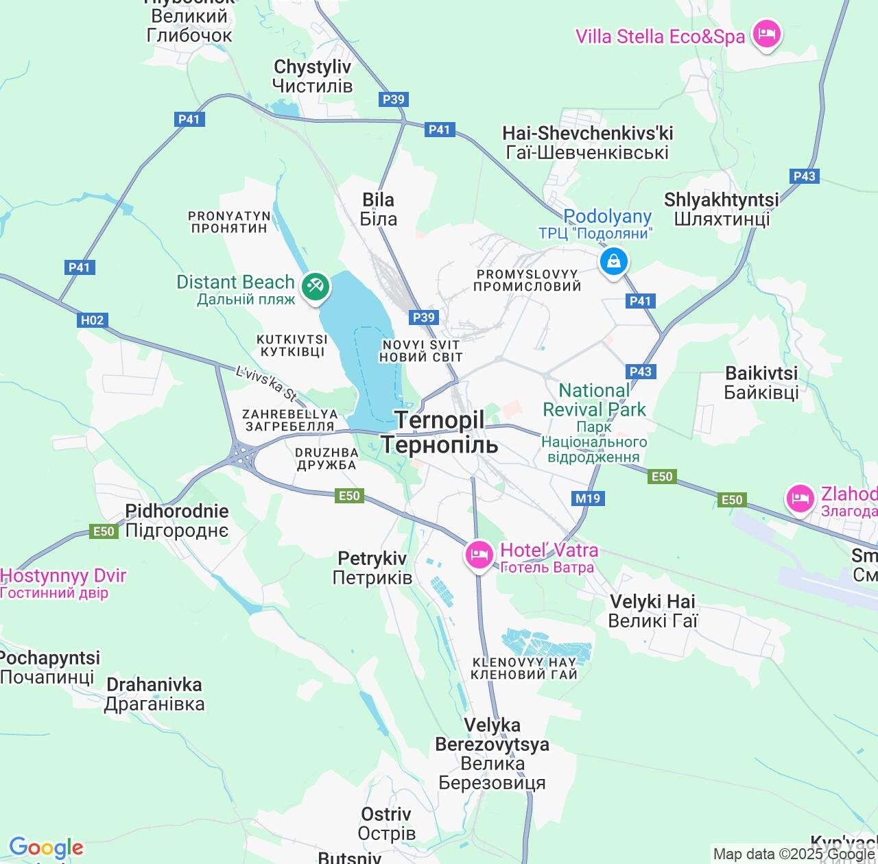 Map image for Intellectual Property Lawyers in Ternopil and Ukraine IP firms at coordinates  ; .