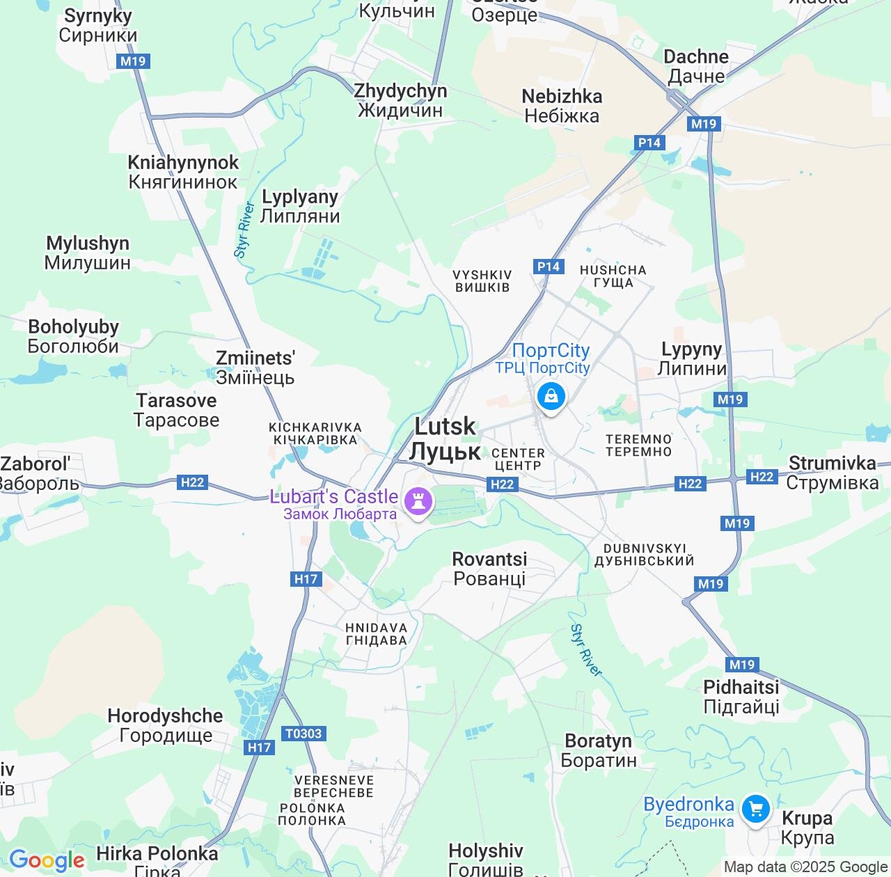 Map image for Intellectual Property Lawyers in Lutsk and Volyn IP firms at coordinates  ; .