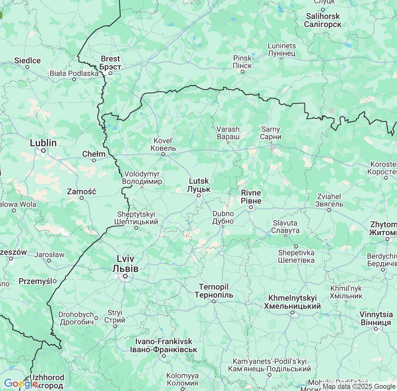 Map image for Intellectual Property Lawyers in Volyn and Ukraine IP firms at coordinates  ; .