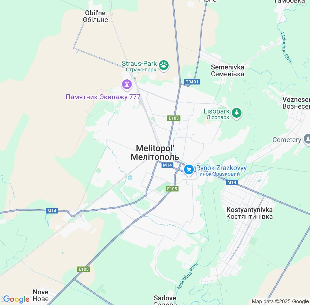 Map image for Intellectual Property Lawyers in Melitopol and Zaporizhzhia IP firms at coordinates  ; .