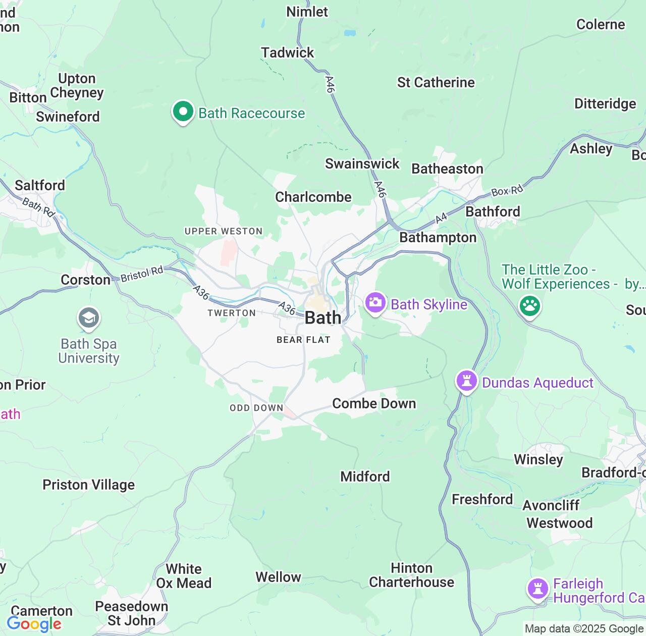 Map image for Intellectual Property Lawyers in Bath and England IP firms at coordinates  ; .