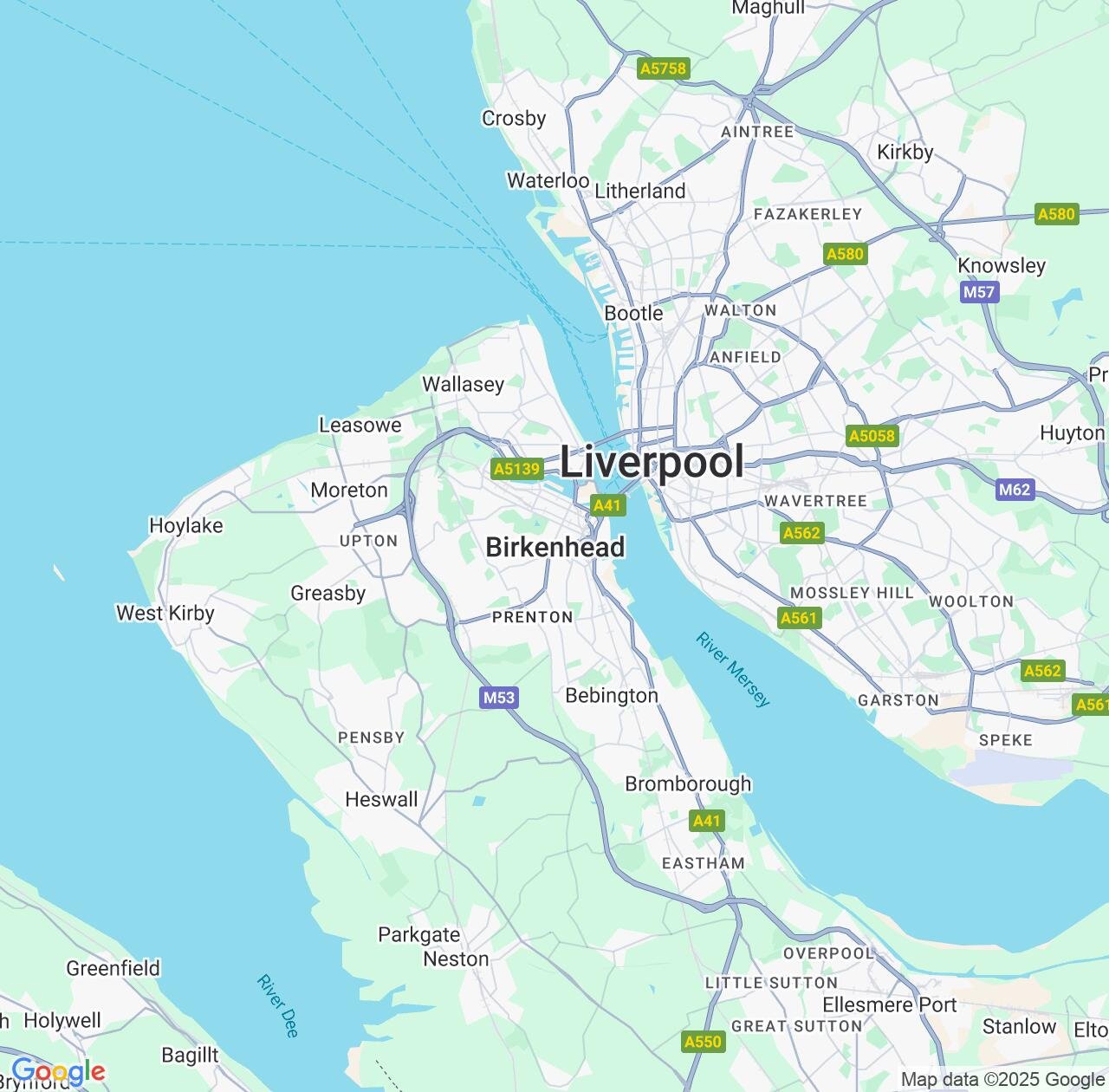 Map image for Intellectual Property Lawyers in Birkenhead and England IP firms at coordinates  ; .