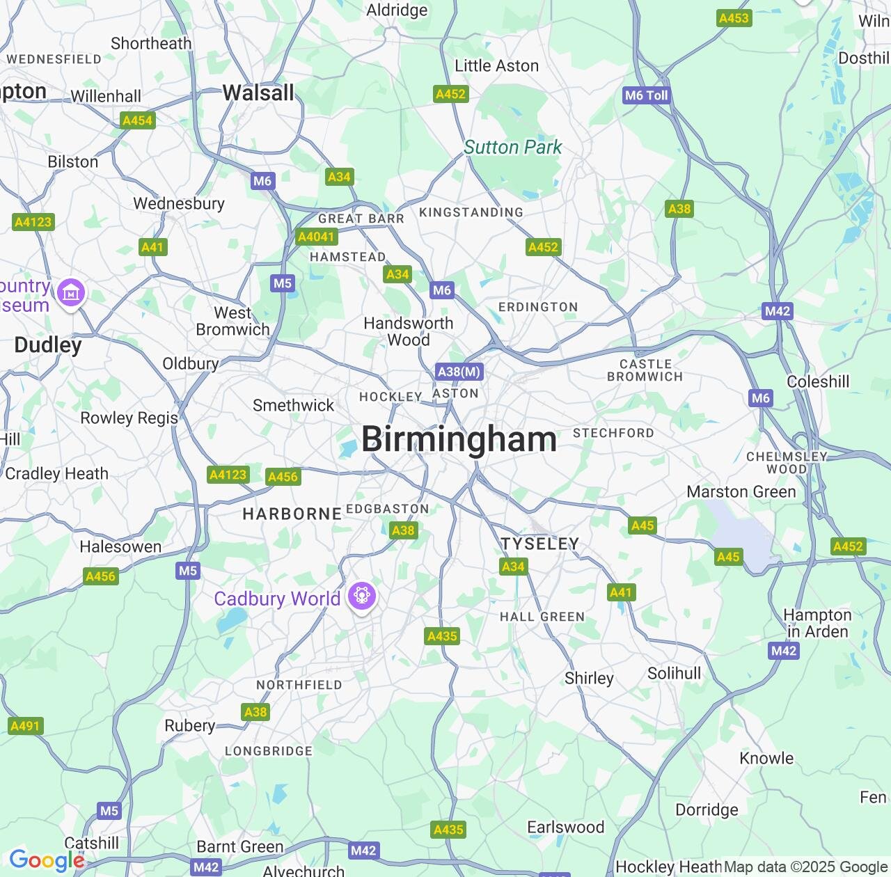 Map image for Intellectual Property Lawyers in Birmingham and England IP firms at coordinates  ; .