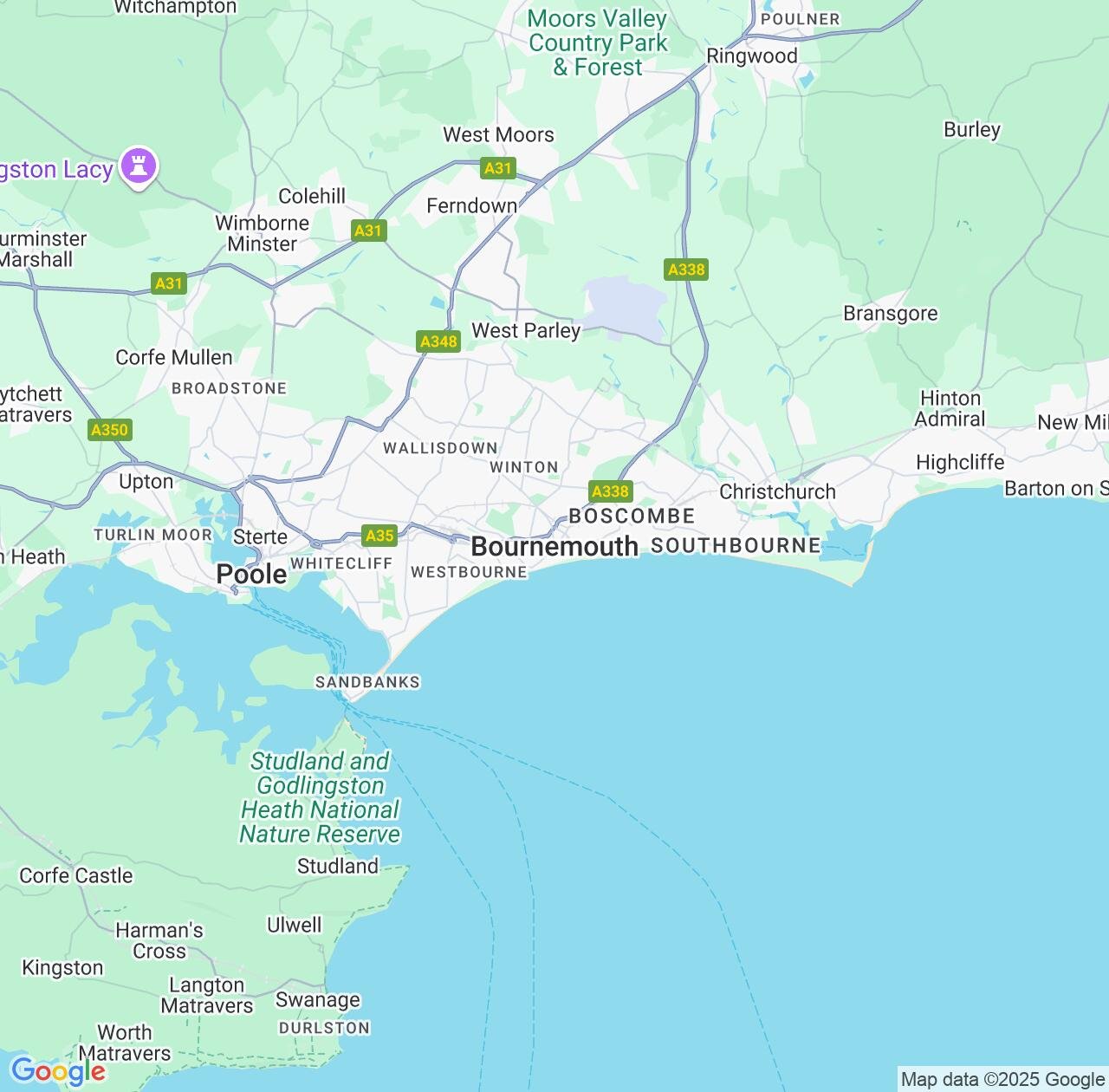 Map image for Intellectual Property Lawyers in Bournemouth and England IP firms at coordinates  ; .