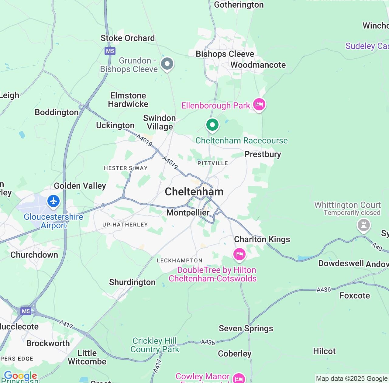 Map image for Intellectual Property Lawyers in Cheltenham and England IP firms at coordinates  ; .