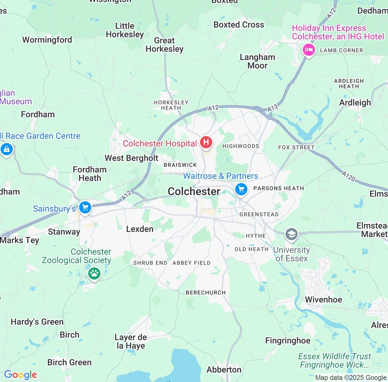 Map image for Intellectual Property Lawyers in Colchester and England IP firms at coordinates  ; .