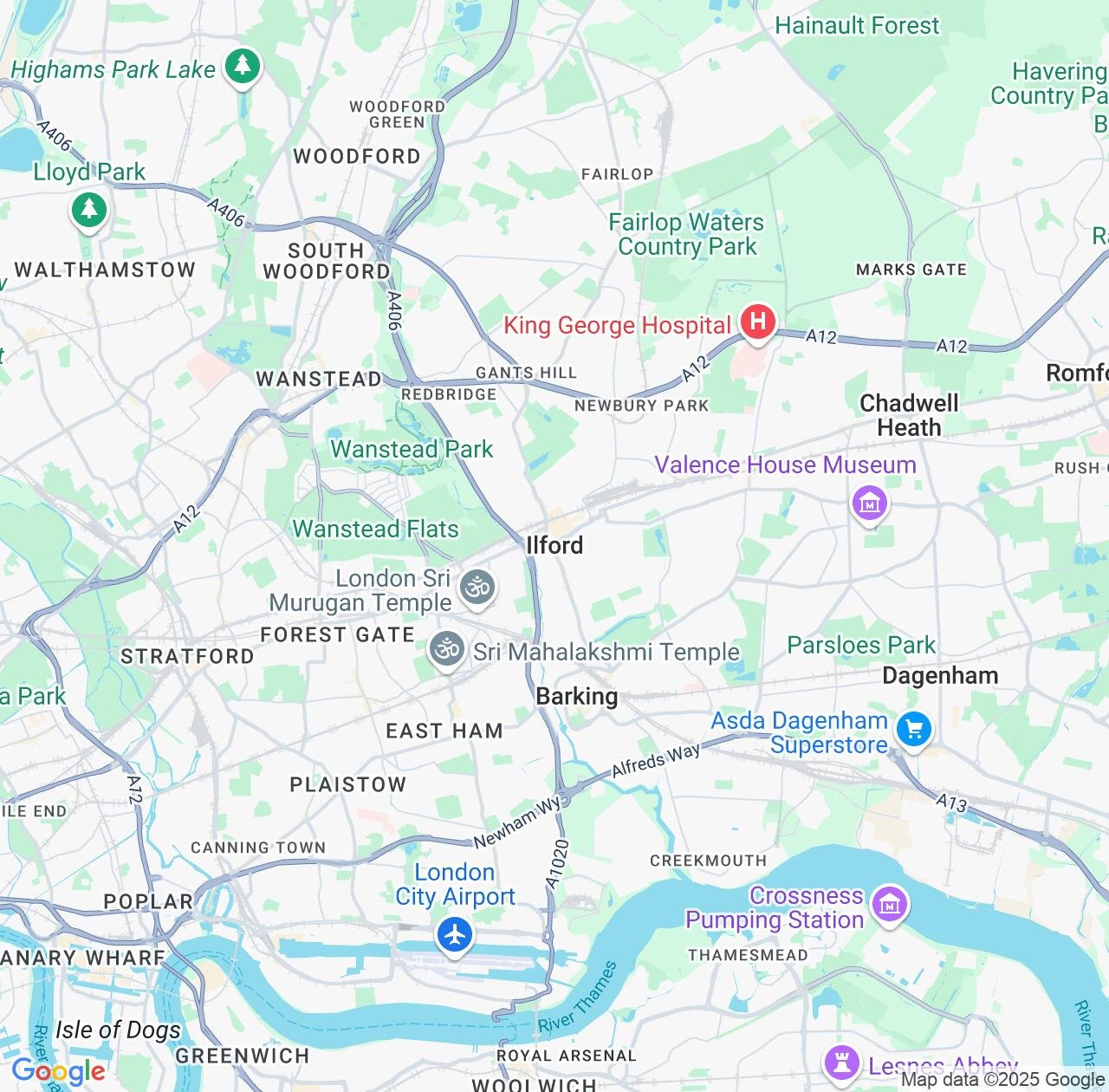 Map image for Intellectual Property Lawyers in Ilford and England IP firms at coordinates  ; .