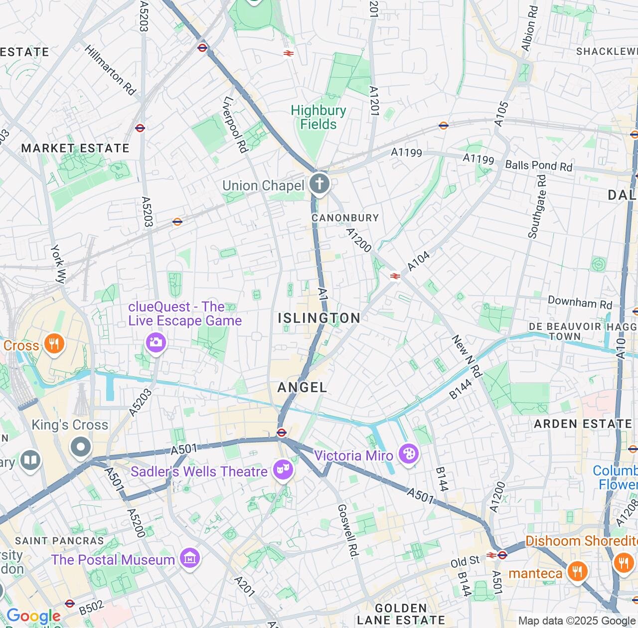 Map image for Intellectual Property Lawyers in Islington and England IP firms at coordinates  ; .