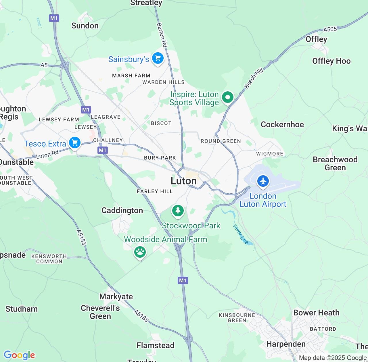 Map image for Intellectual Property Lawyers in Luton and England IP firms at coordinates  ; .
