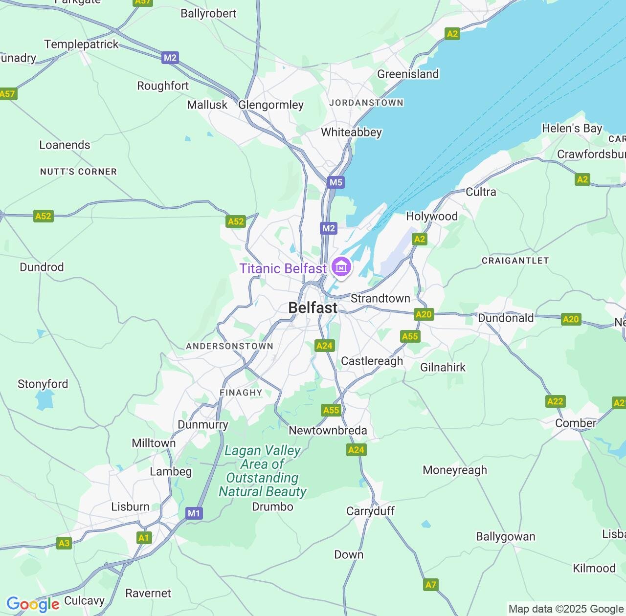 Map image for Intellectual Property Lawyers in Belfast and Northern Ireland IP firms at coordinates  ; .