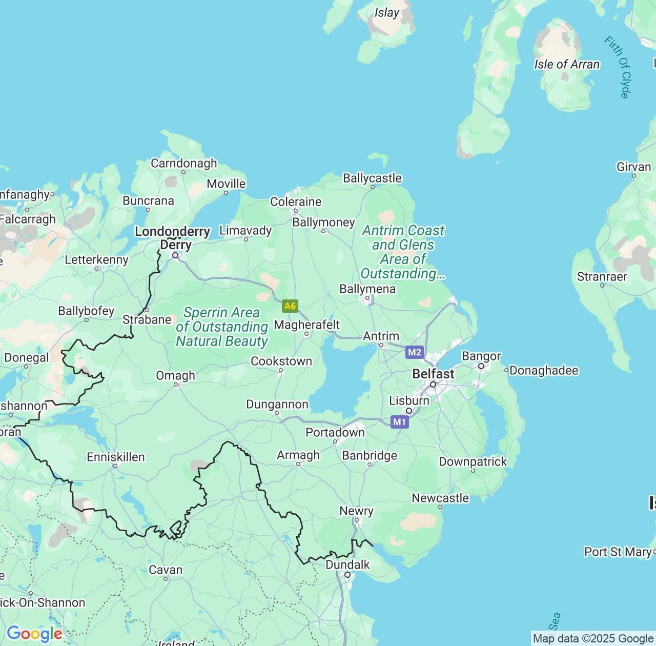 Map image for Intellectual Property Lawyers in Northern Ireland and United Kingdom IP firms at coordinates  ; .