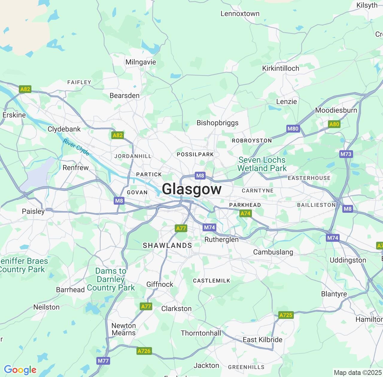 Map image for Intellectual Property Lawyers in Glasgow and Scotland IP firms at coordinates  ; .