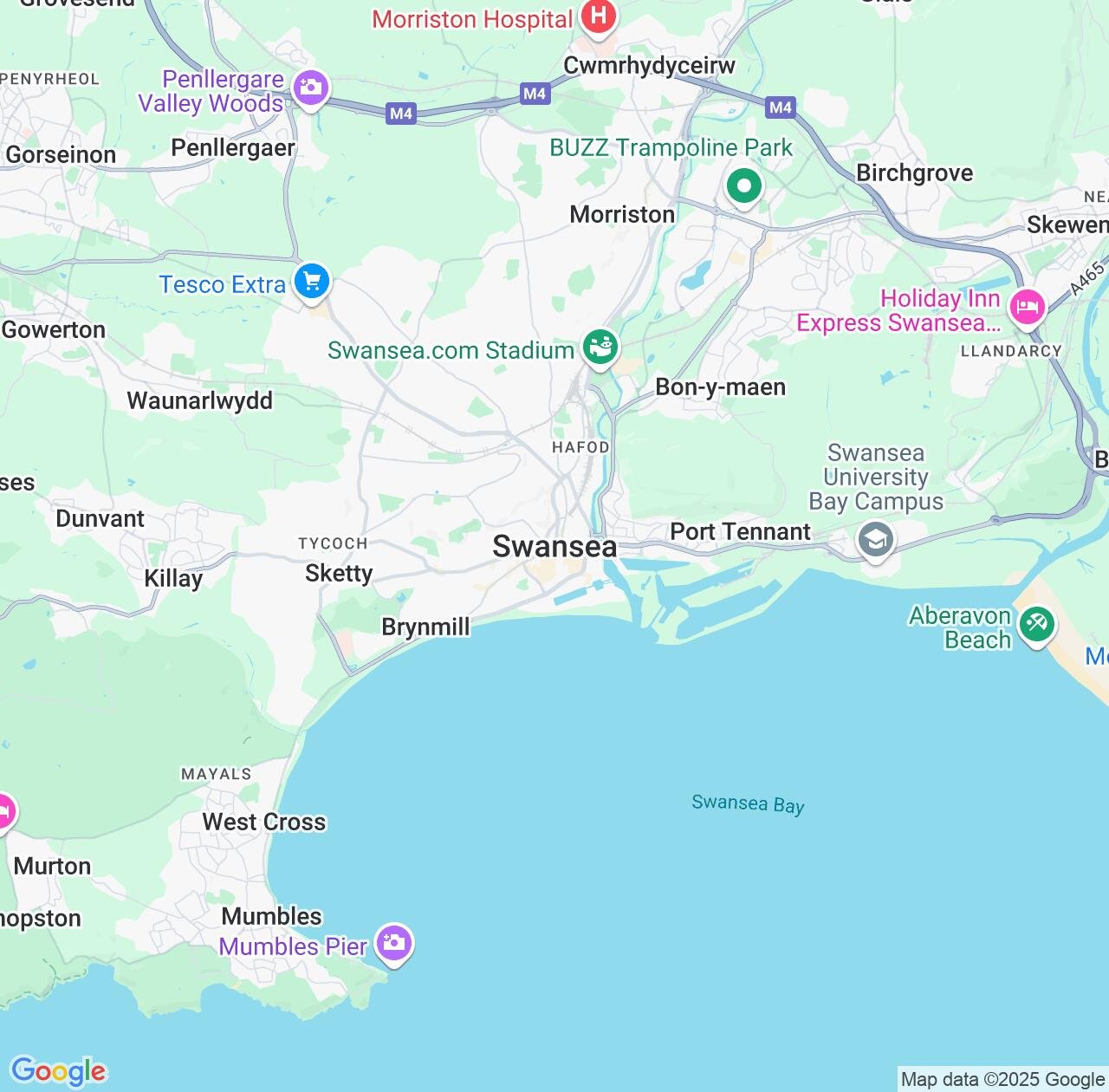 Map image for Intellectual Property Lawyers in Swansea and Wales IP firms at coordinates  ; .