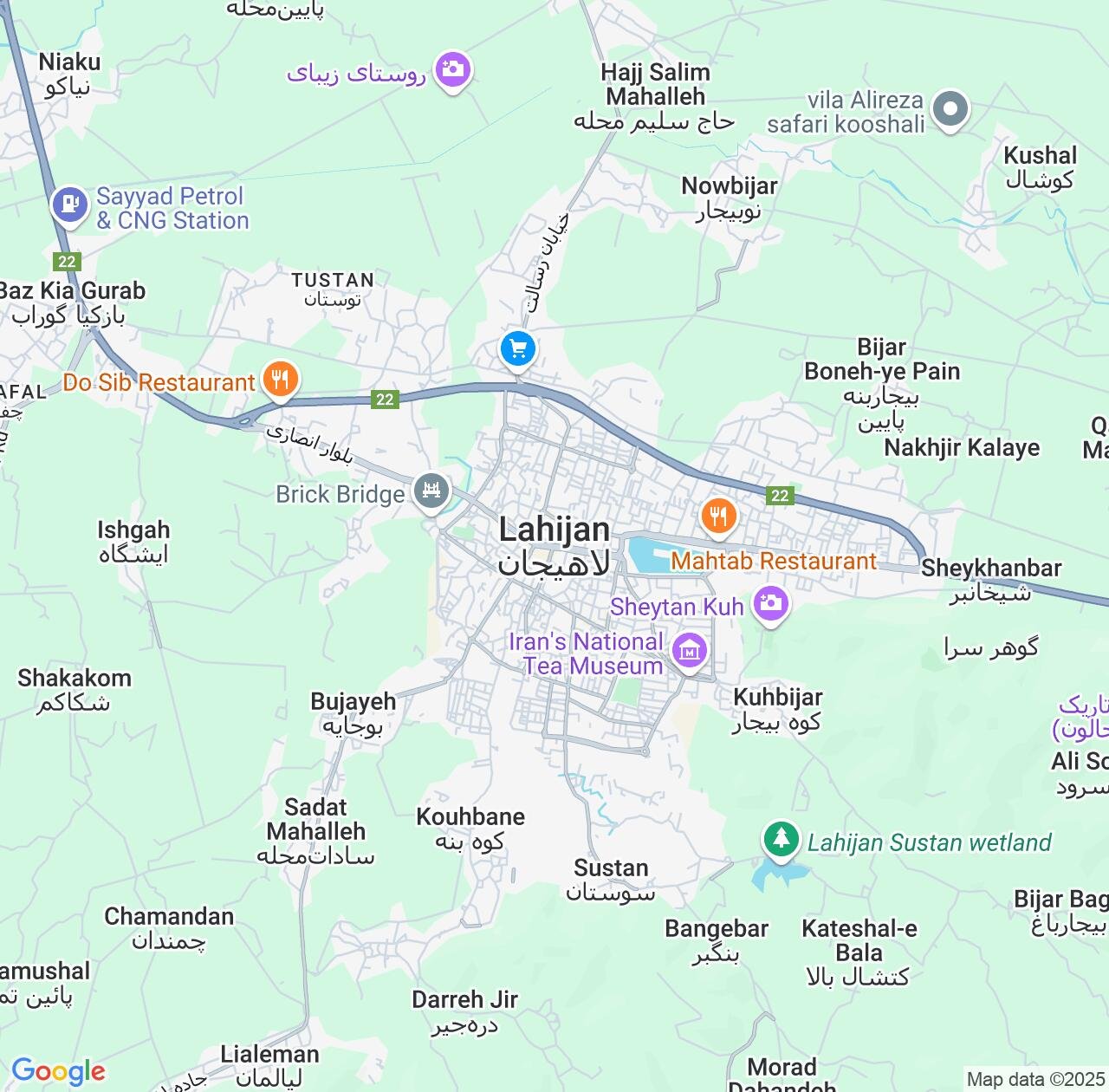 Map image for Intellectual Property Lawyers in Lahijan and Gilan Province IP firms at coordinates  ; .