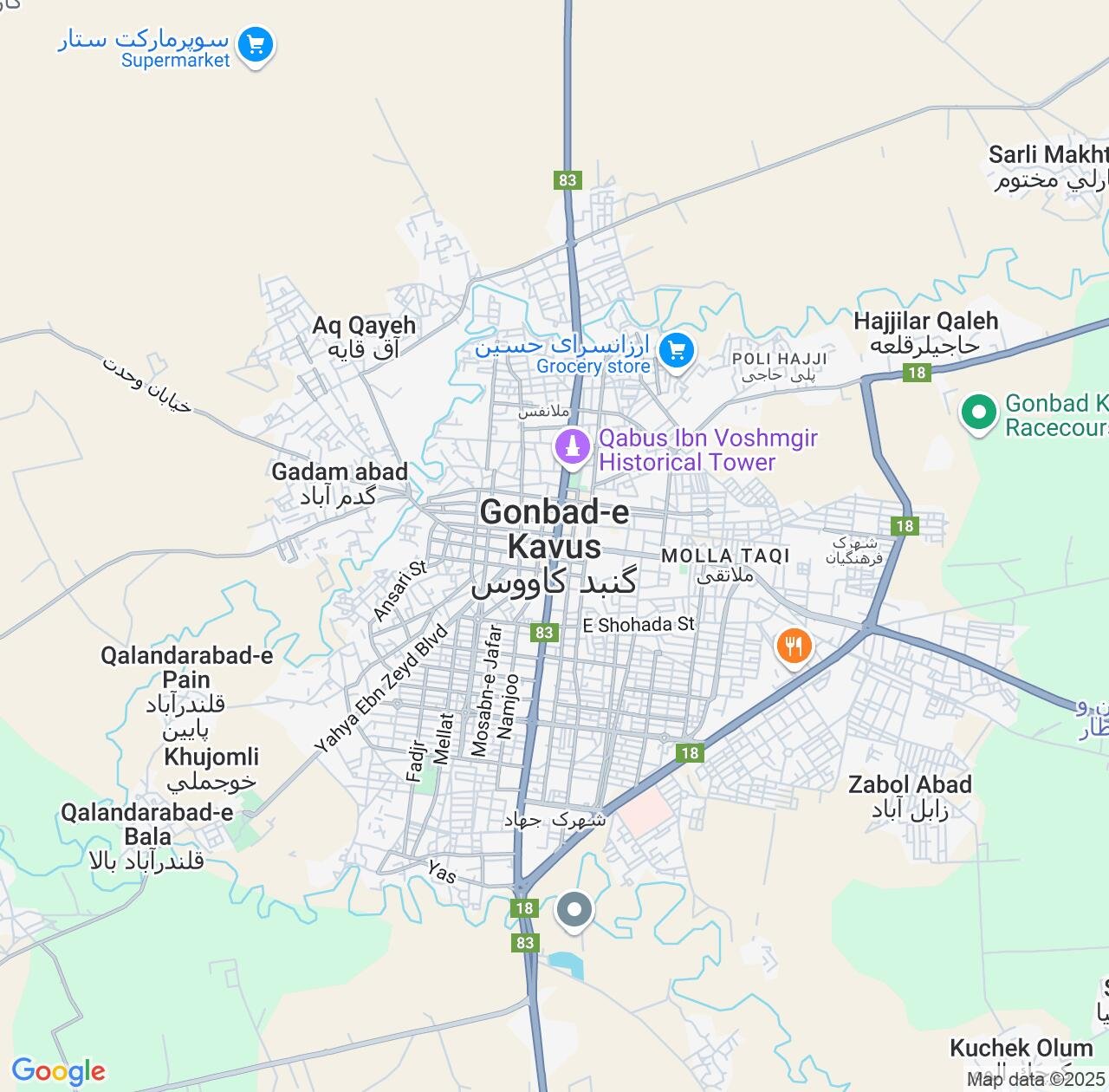 Map image for Intellectual Property Lawyers in Gonbad-e Kavus and Golestan IP firms at coordinates  ; .