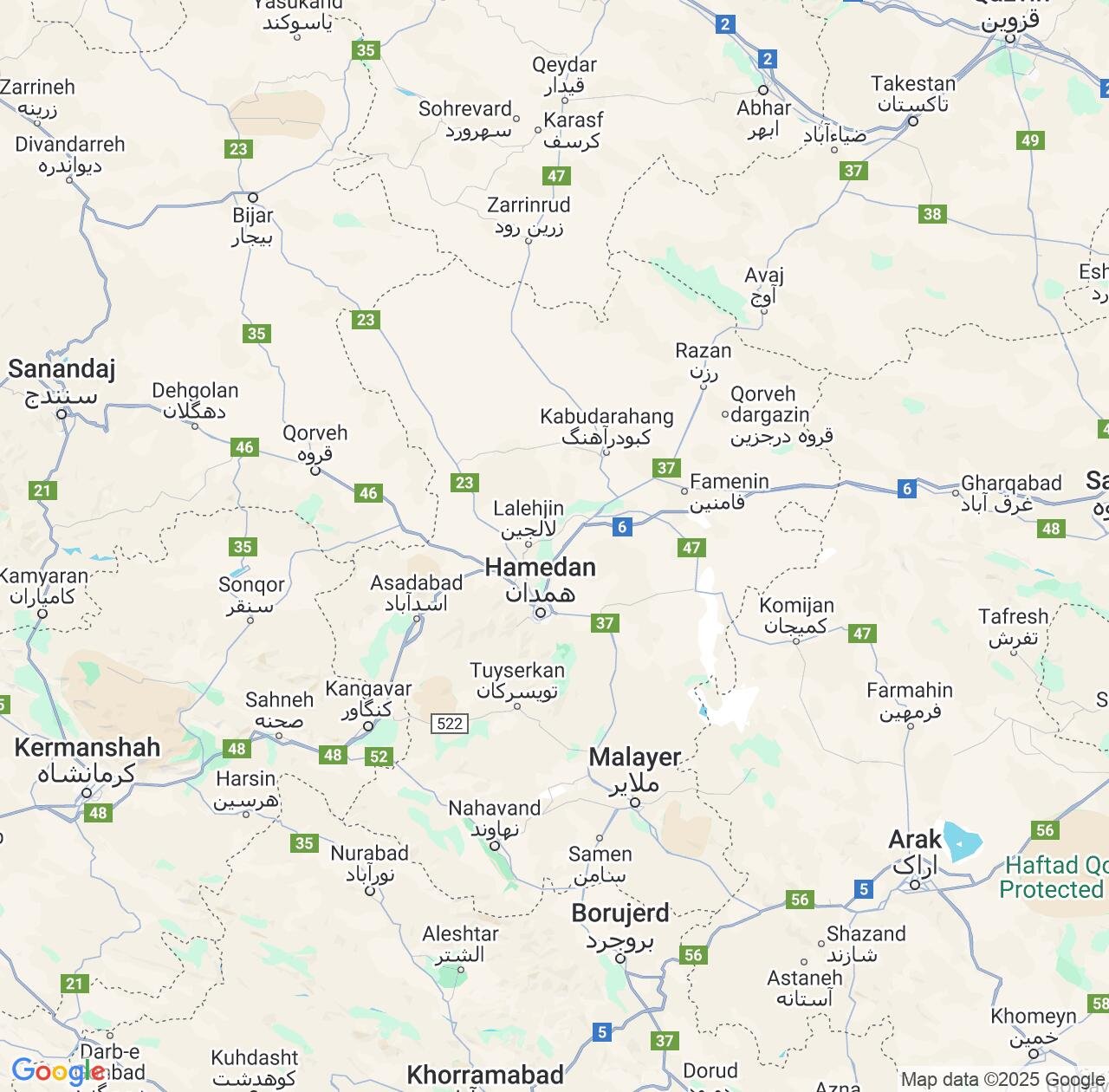 Map image for Intellectual Property Lawyers in Pasragad Branch and Hamadan Province IP firms at coordinates  ; .