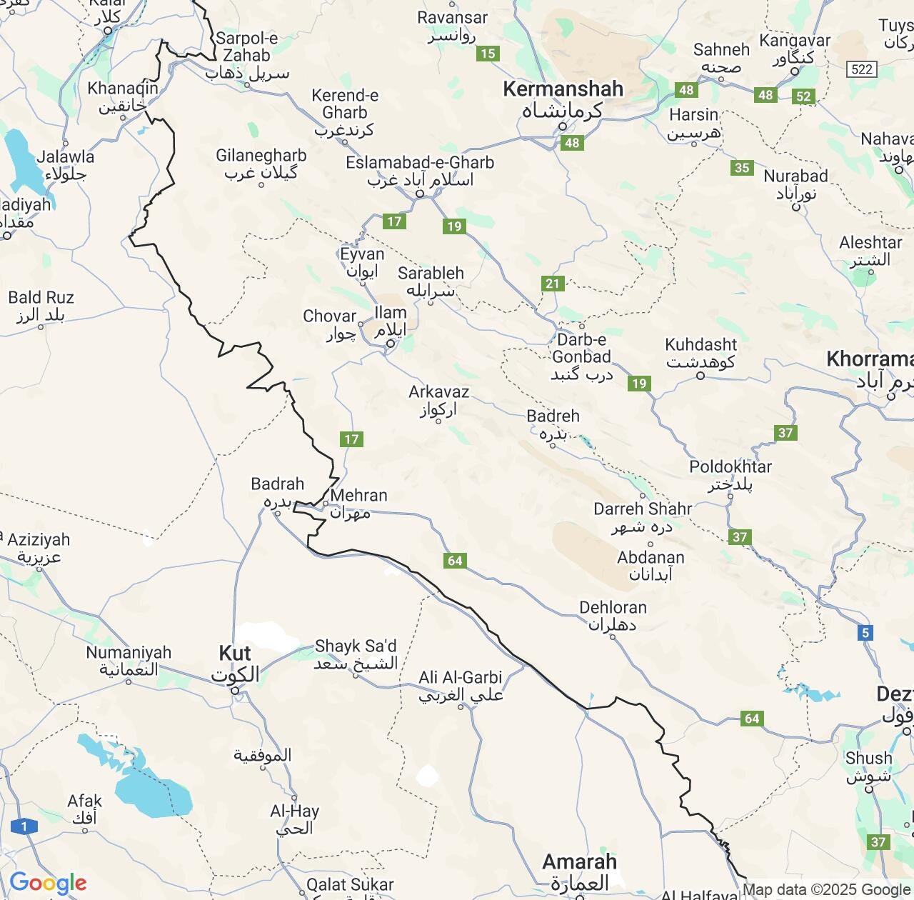 Map image for Intellectual Property Lawyers in Ilam Province and Iran IP firms at coordinates  ; .