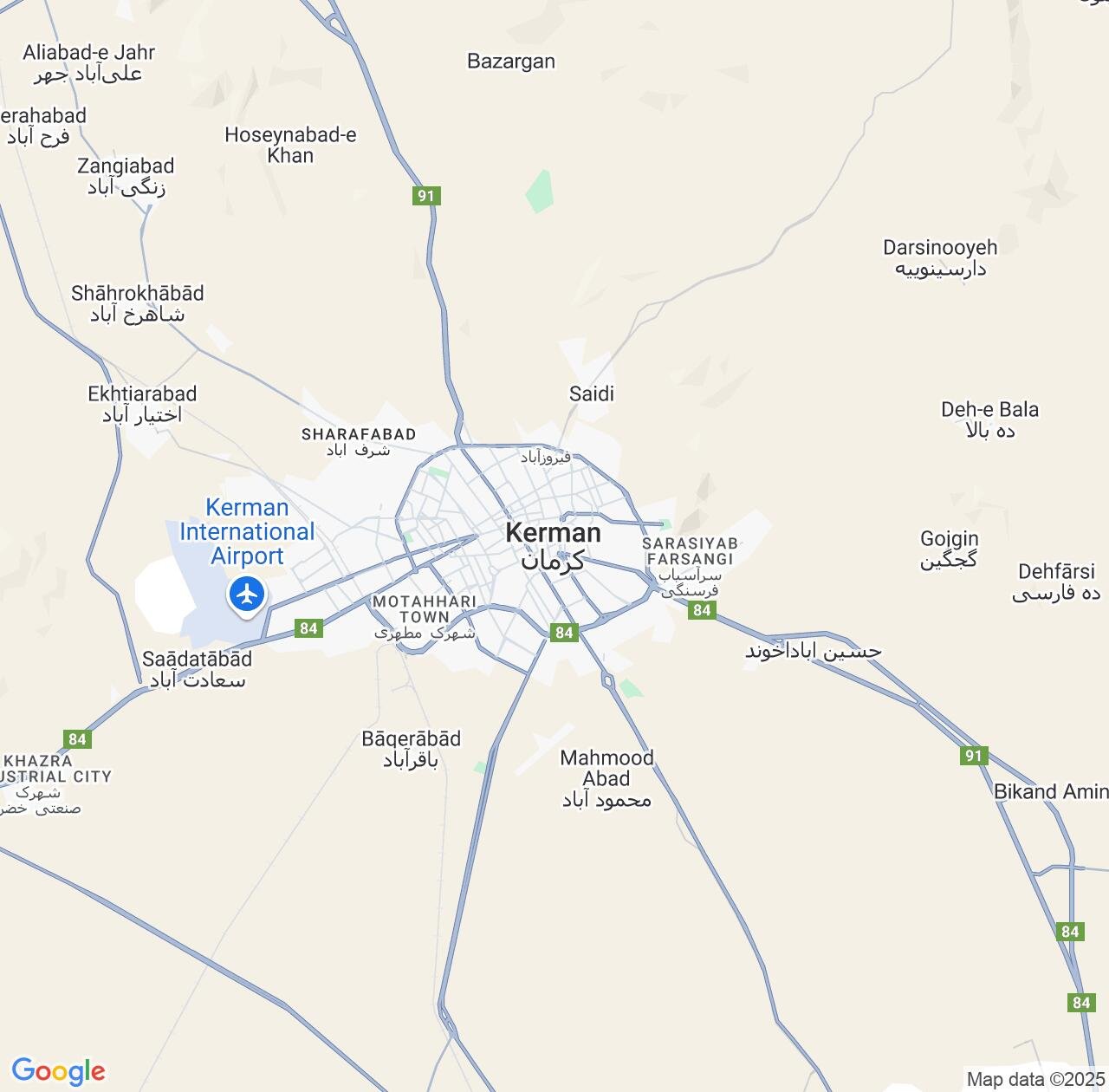 Map image for Intellectual Property Lawyers in Kerman and Iran IP firms at coordinates  ; .