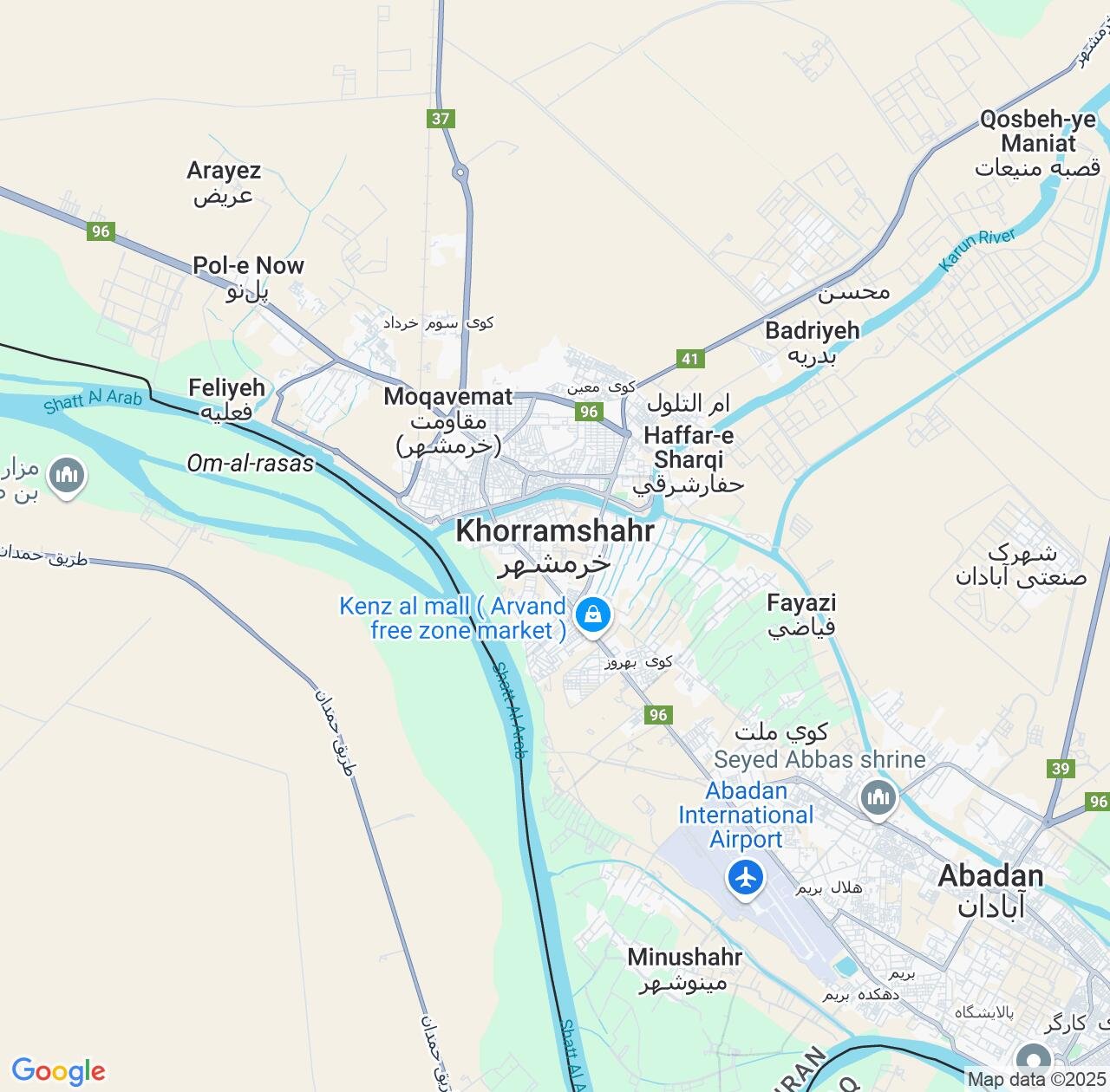 Map image for Intellectual Property Lawyers in Khorramshahr and Khuzestan IP firms at coordinates  ; .