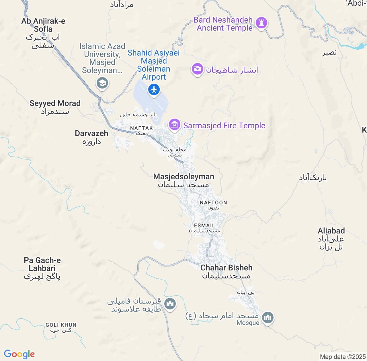 Map image for Intellectual Property Lawyers in Masjed Soleyman and Khuzestan IP firms at coordinates  ; .