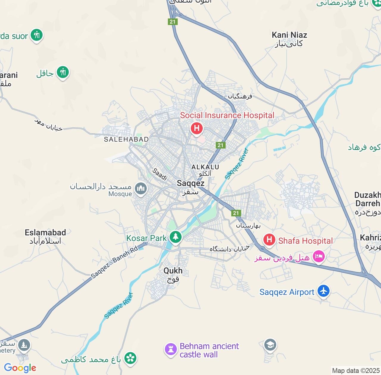 Map image for Intellectual Property Lawyers in Saqqez and Kurdistan Province IP firms at coordinates  ; .