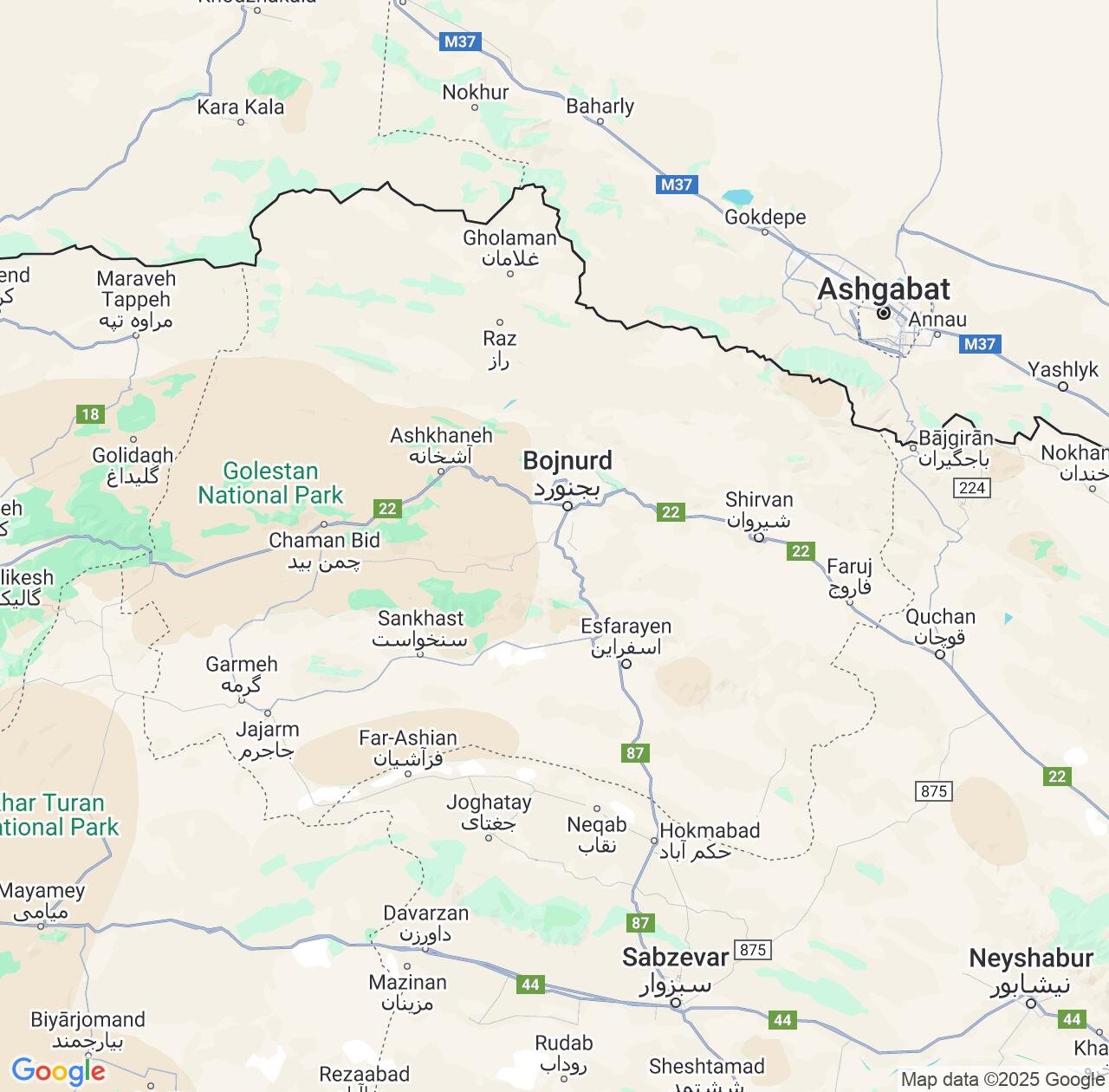 Map image for Intellectual Property Lawyers in North Khorasan and Iran IP firms at coordinates  ; .