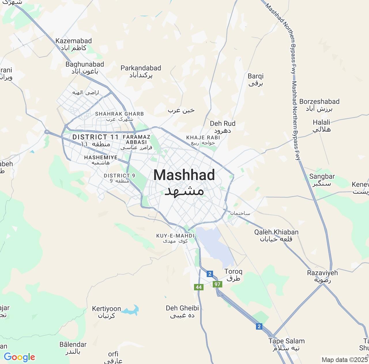 Map image for Intellectual Property Lawyers in Mashhad and Razavi Khorasan IP firms at coordinates  ; .