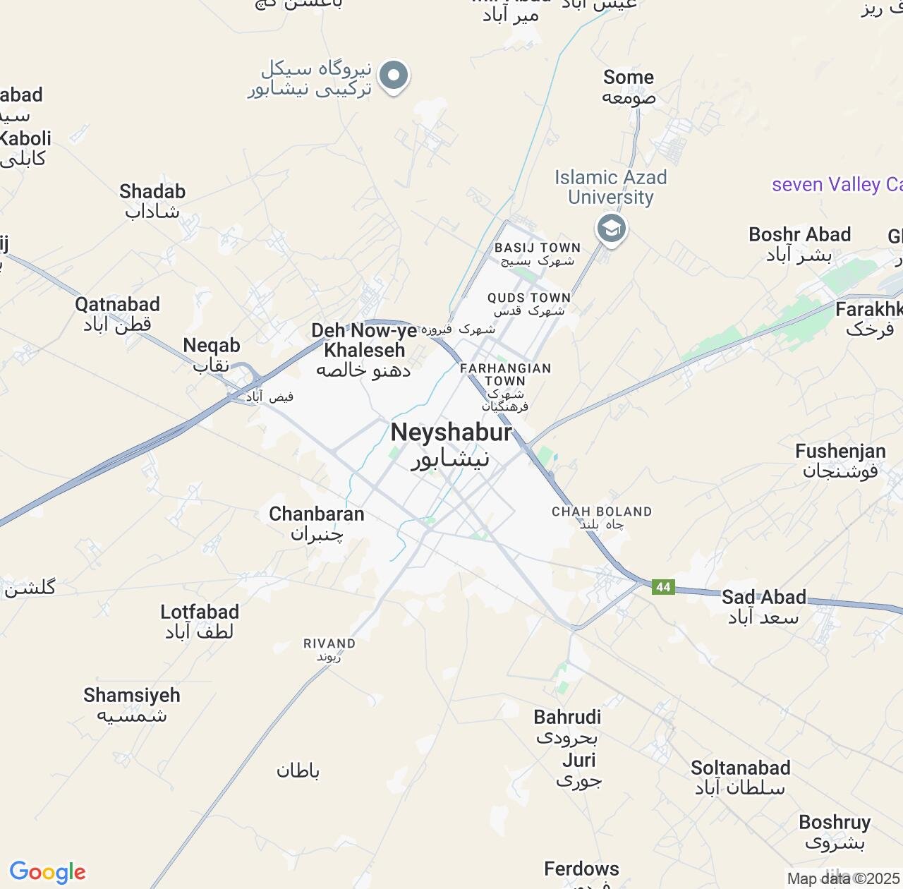 Map image for Intellectual Property Lawyers in Neyshabur and Razavi Khorasan IP firms at coordinates  ; .
