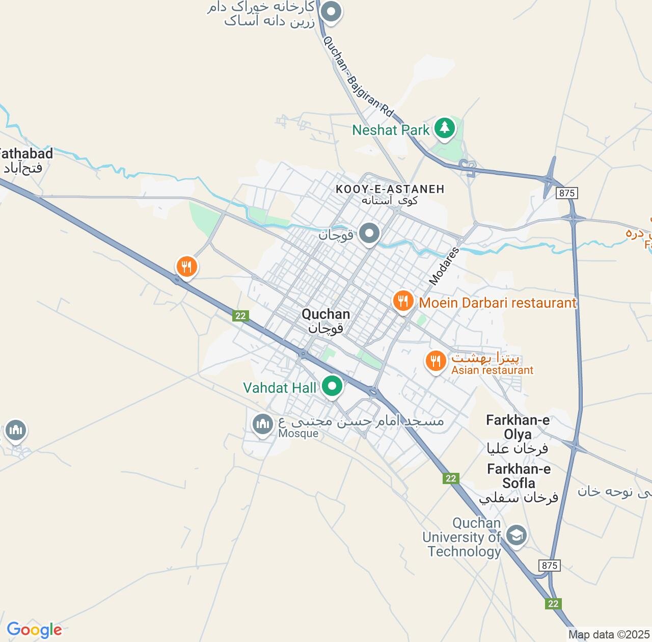 Map image for Intellectual Property Lawyers in Quchan and Razavi Khorasan IP firms at coordinates  ; .