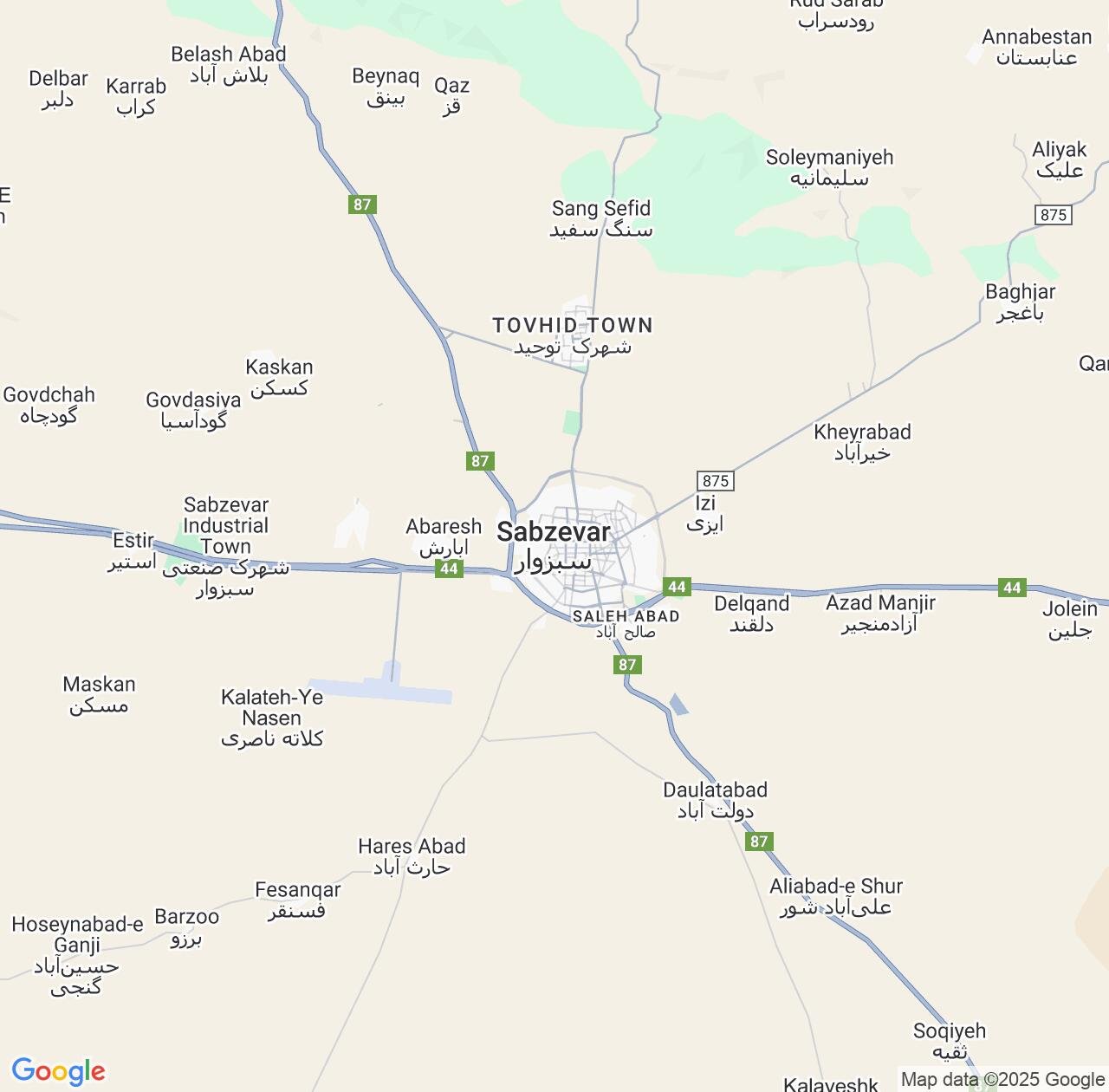 Map image for Intellectual Property Lawyers in Sabzevar and Razavi Khorasan IP firms at coordinates  ; .