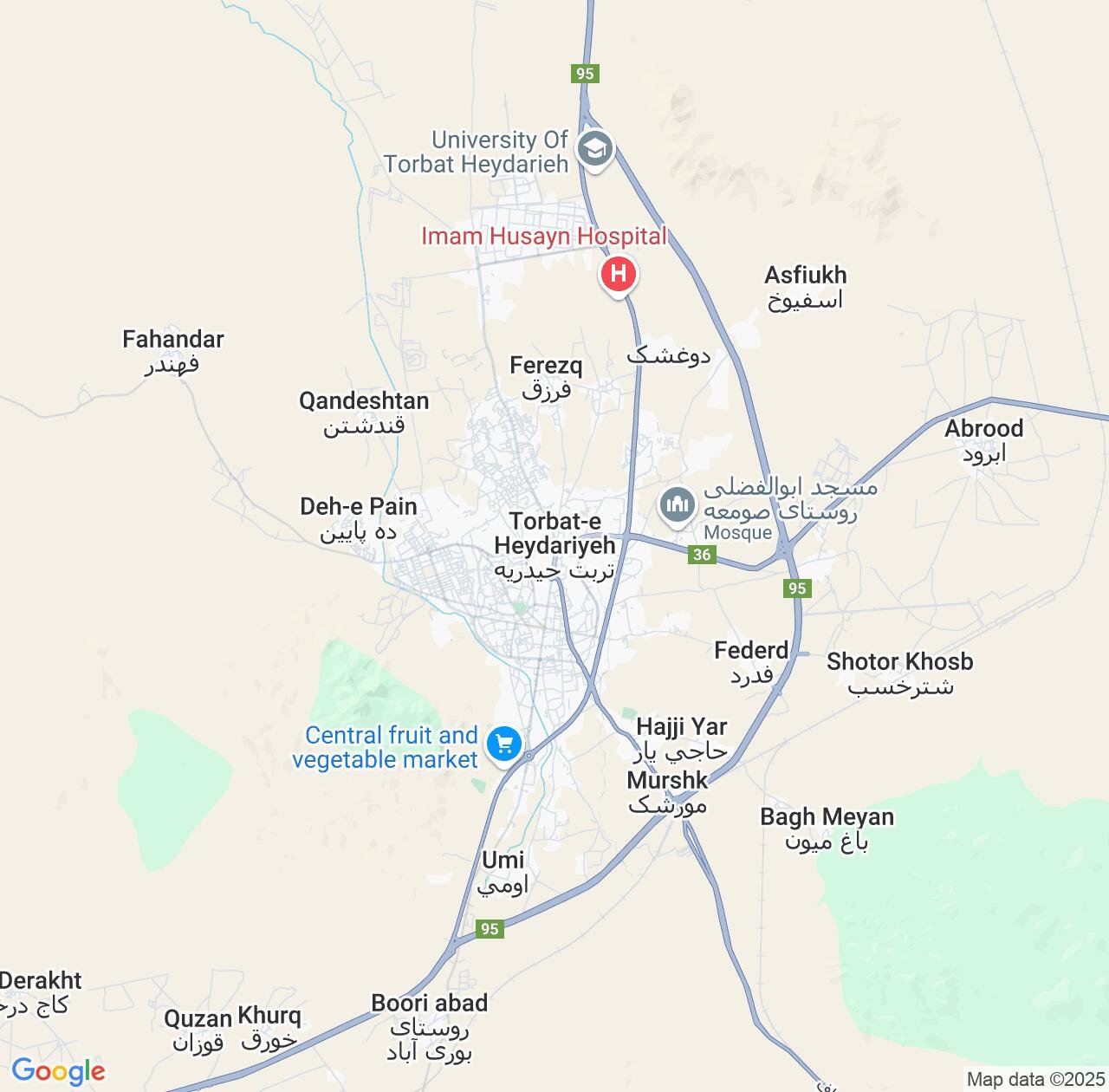 Map image for Intellectual Property Lawyers in Torbat-e Heydariyeh and Razavi Khorasan IP firms at coordinates  ; .