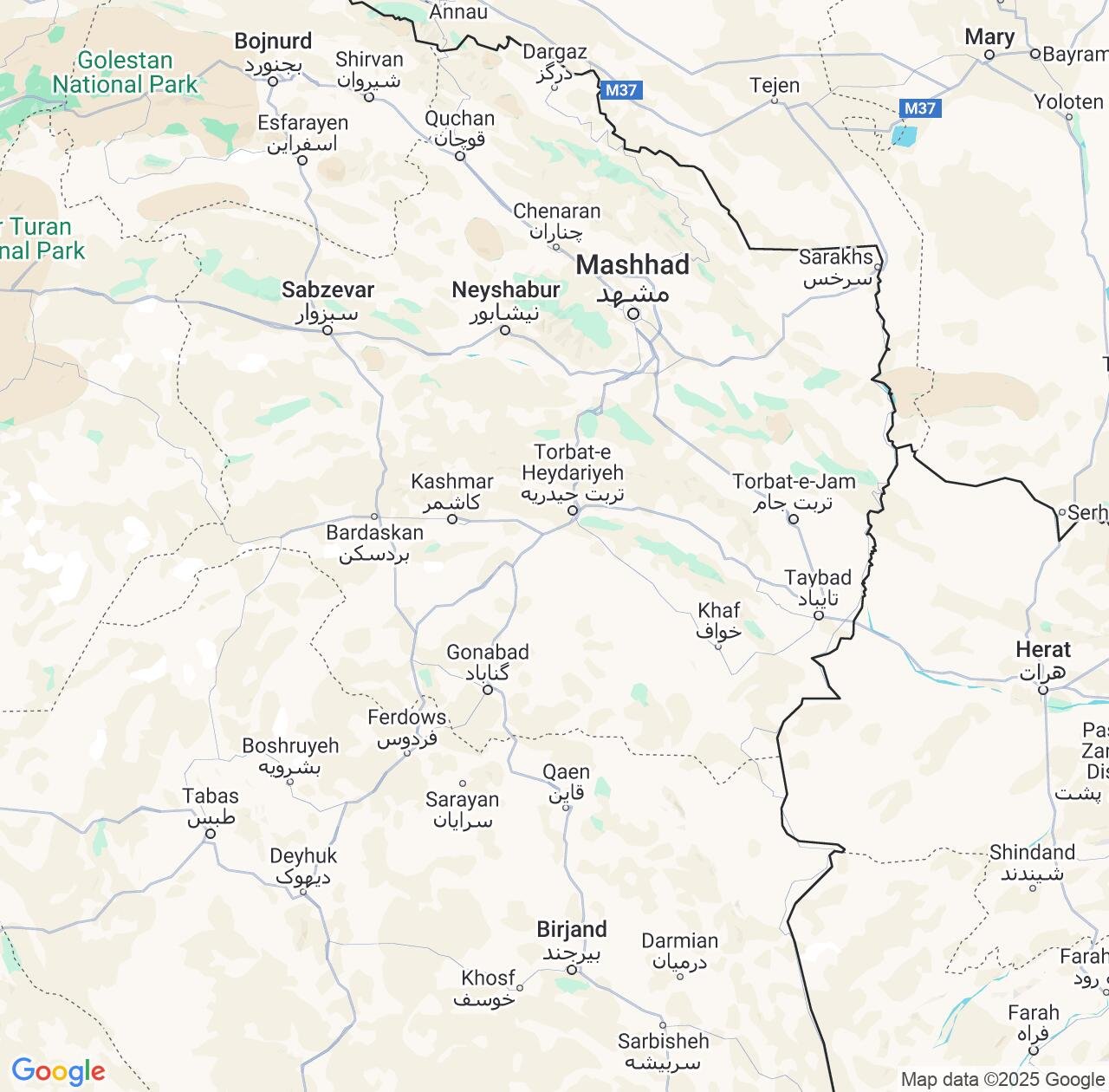 Map image for Intellectual Property Lawyers in Razavi Khorasan and Iran IP firms at coordinates  ; .