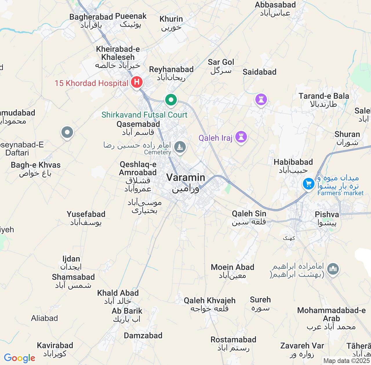 Map image for Intellectual Property Lawyers in Varamin and Tehran IP firms at coordinates  ; .