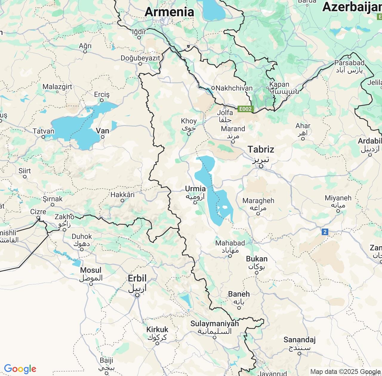 Map image for Intellectual Property Lawyers in West Azerbaijan and Iran IP firms at coordinates  ; .