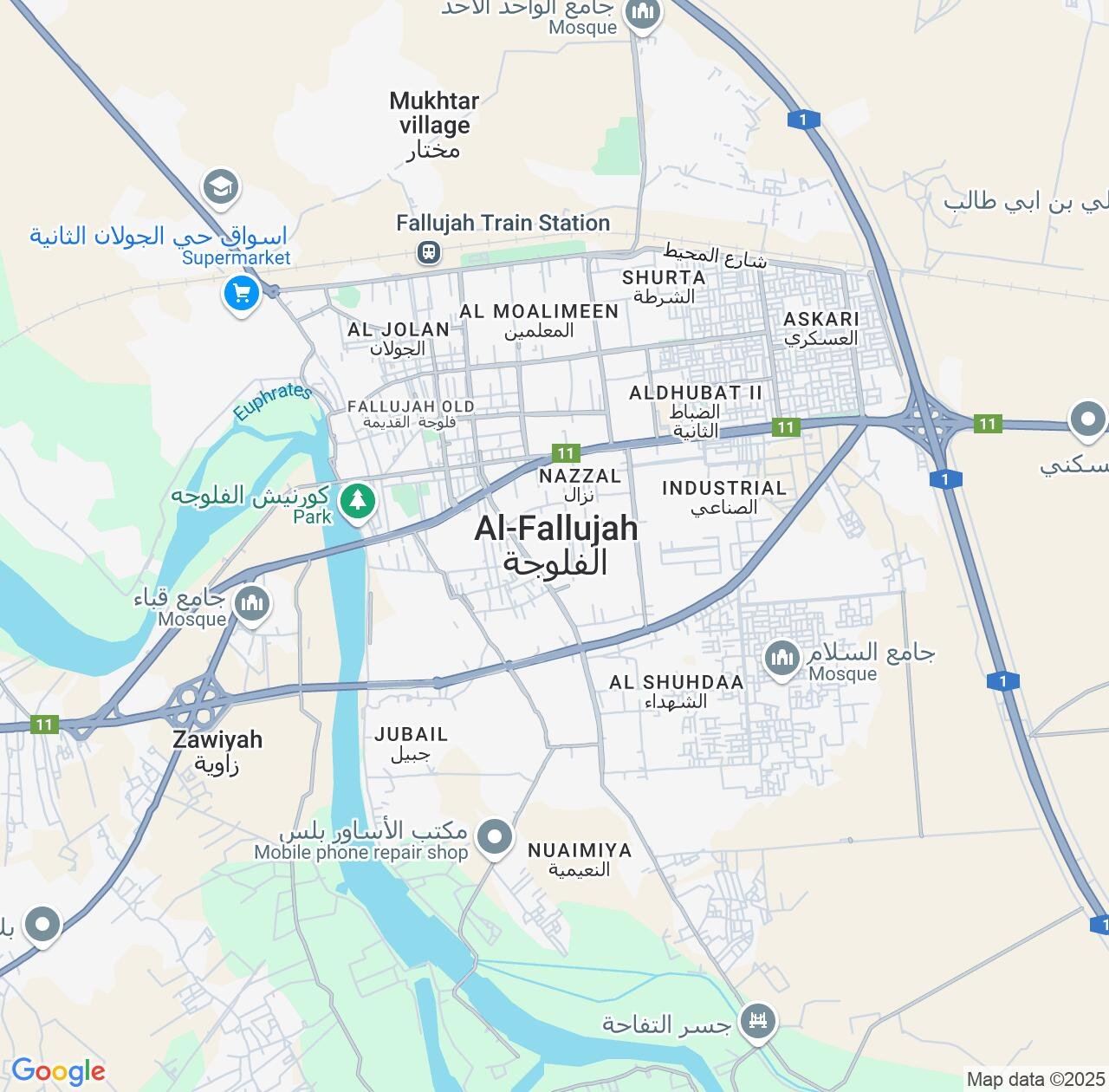 Map image for Intellectual Property Lawyers in Al Fallujah and Al Anbar IP firms at coordinates  ; .