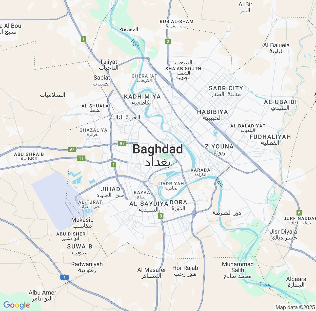 Map image for Intellectual Property Lawyers in Baghdad and Iraq IP firms at coordinates  ; .