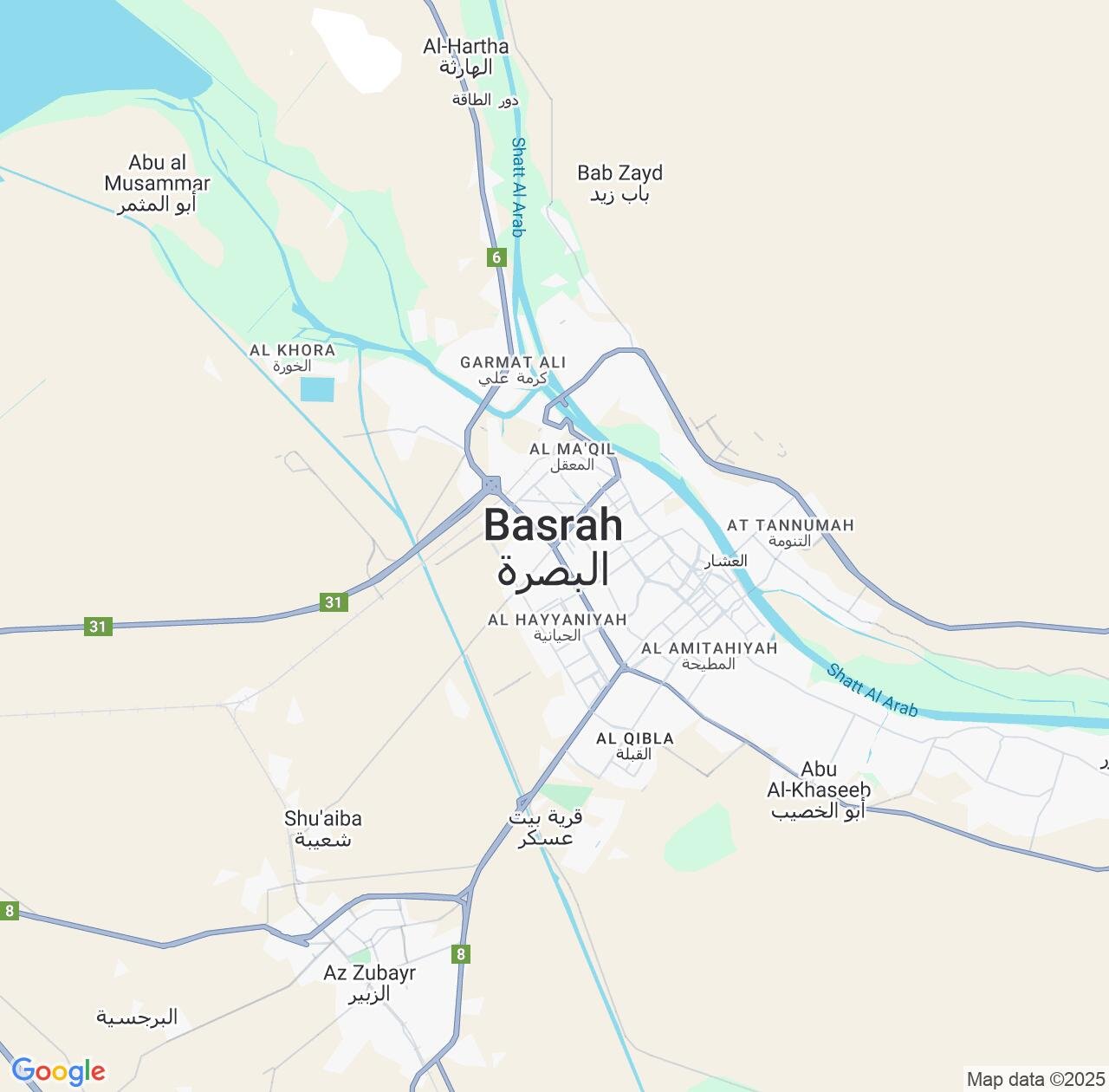 Map image for Intellectual Property Lawyers in Basra and Iraq IP firms at coordinates  ; .