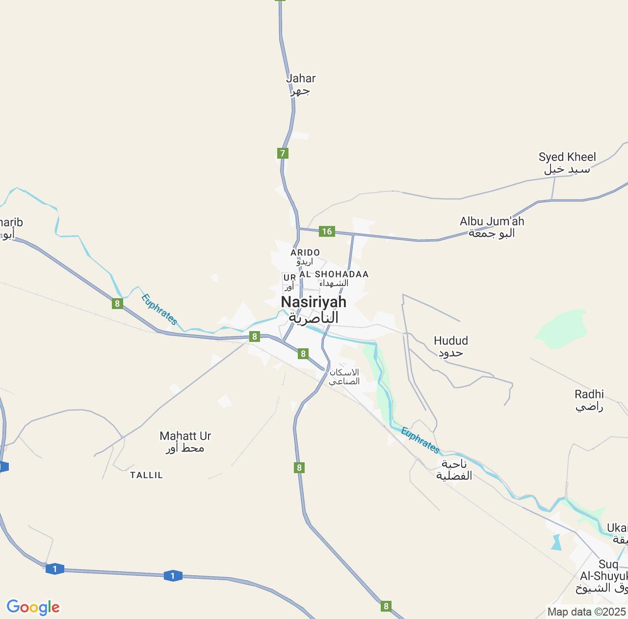 Map image for Intellectual Property Lawyers in Nasiriyah and Dhi Qar IP firms at coordinates  ; .