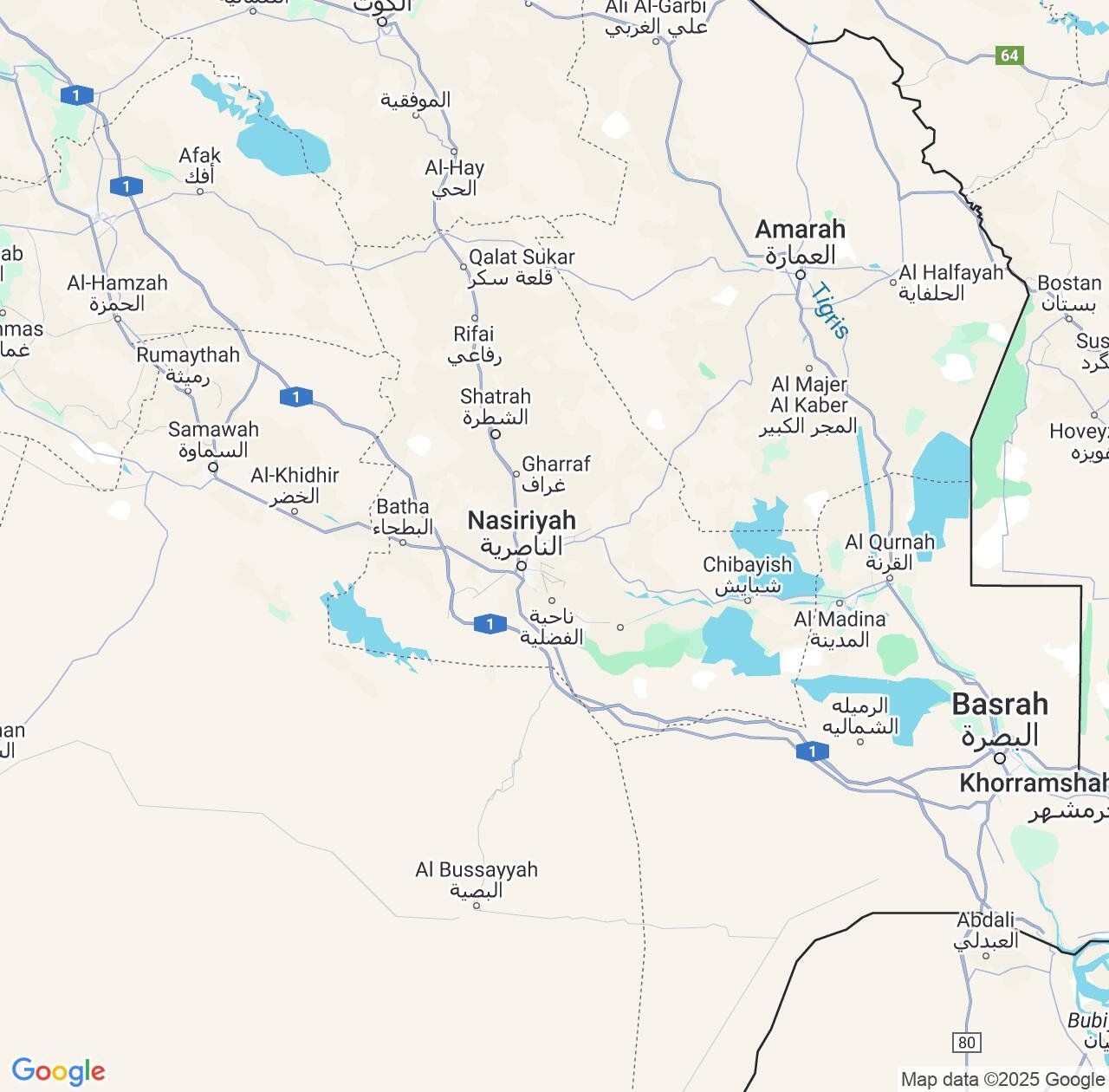 Map image for Intellectual Property Lawyers in Dhi Qar and Iraq IP firms at coordinates  ; .