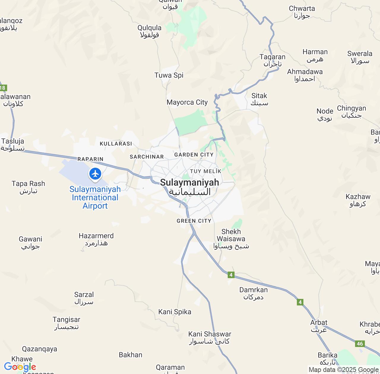 Map image for Intellectual Property Lawyers in Sulaymaniyah and Iraq IP firms at coordinates  ; .
