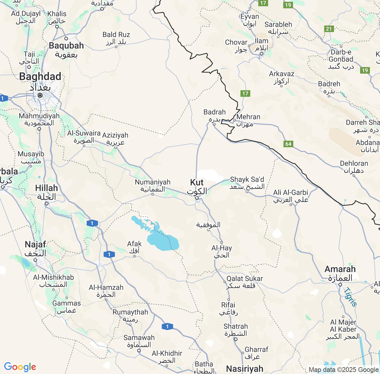 Map image for Intellectual Property Lawyers in Wāsiţ and Iraq IP firms at coordinates  ; .