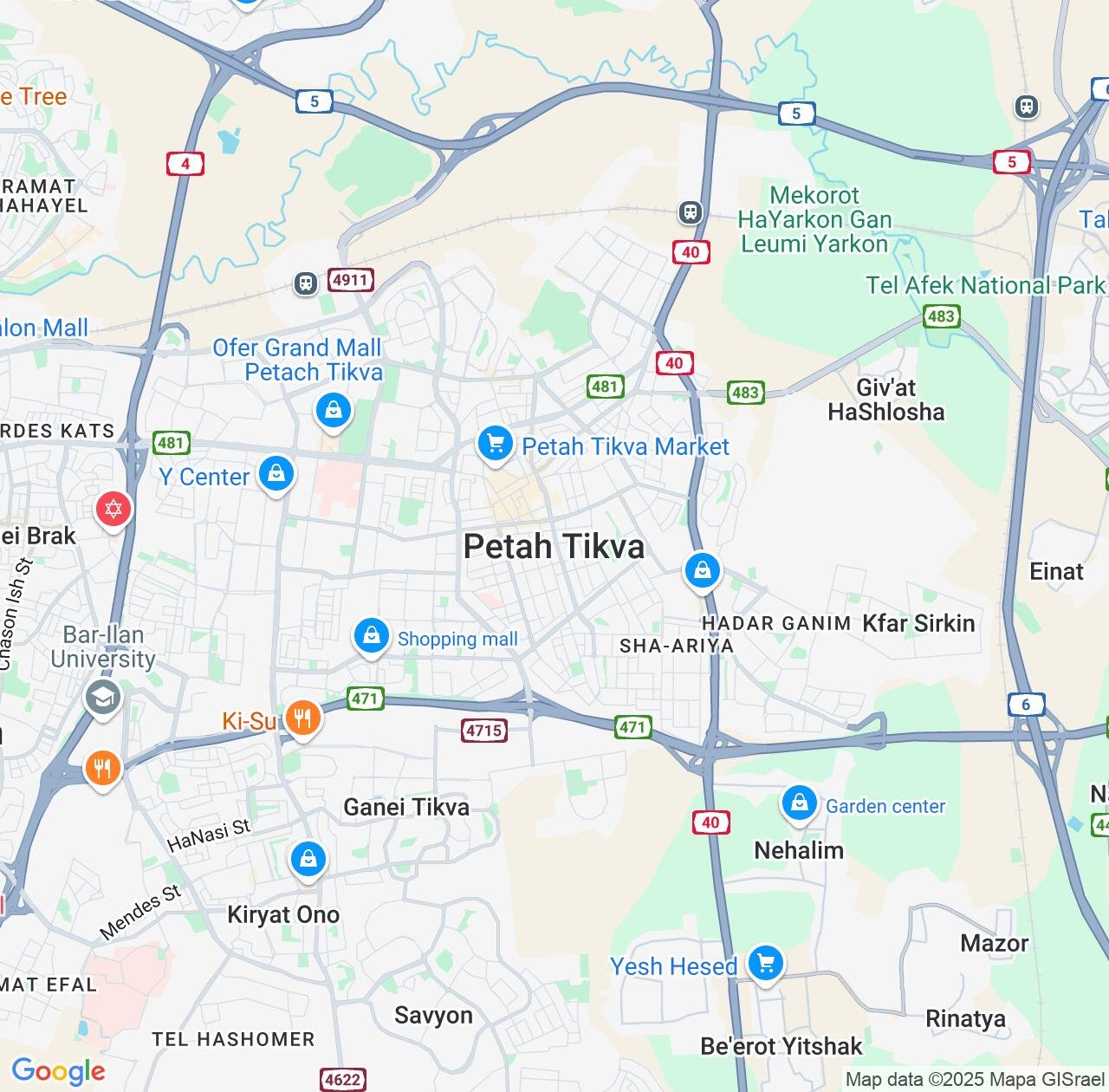 Map image for Intellectual Property Lawyers in Petah Tiqva and Central District IP firms at coordinates  ; .