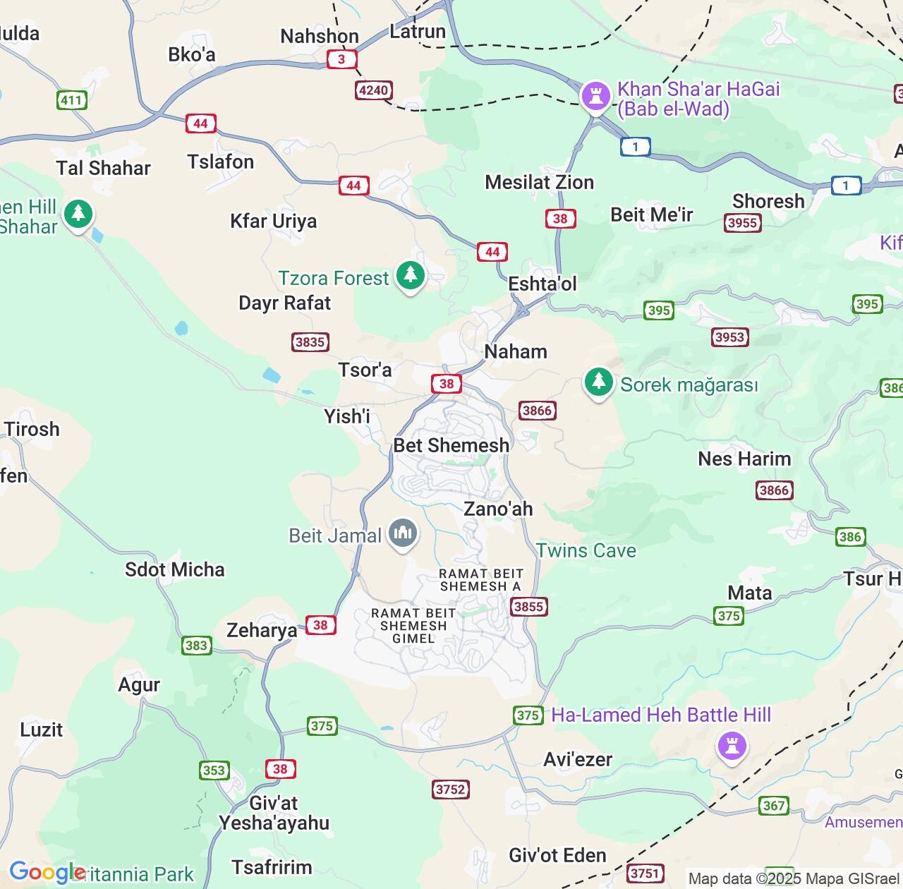 Map image for Intellectual Property Lawyers in Bet Shemesh and Jerusalem IP firms at coordinates  ; .