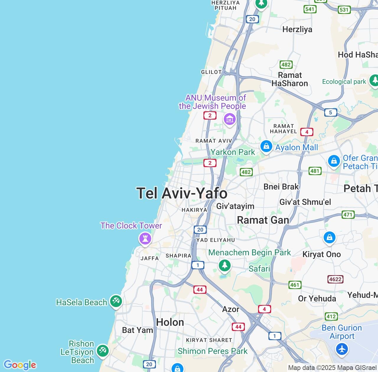 Map image for Intellectual Property Lawyers in Tel Aviv and Israel IP firms at coordinates  ; .