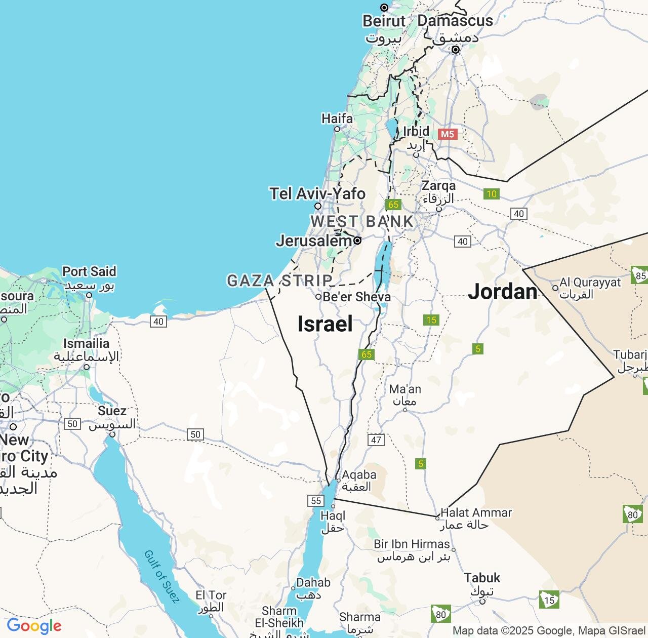 Map image for Intellectual Property Lawyers in Israel and Middle East IP firms at coordinates  ; .
