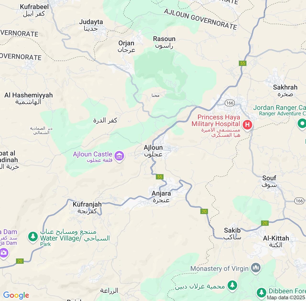 Map image for Intellectual Property Lawyers in Ajlun and Jordan IP firms at coordinates  ; .